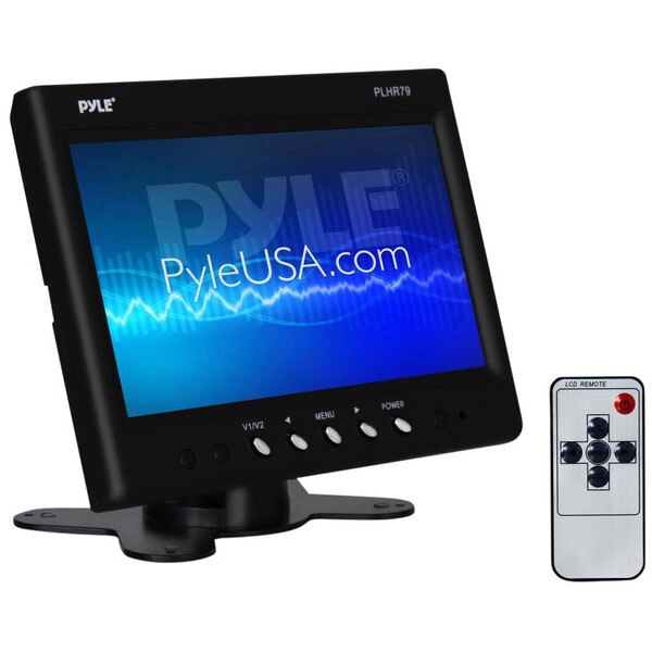 Pyle PLHR79 7" Widescreen Headrest Monitor Black